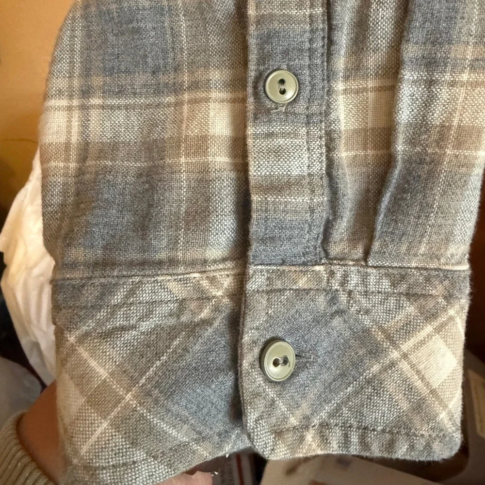 Rails Wyatt Mens‎ XXL Charcoal Desert Melange Plaid Cotton Button Down Shirt